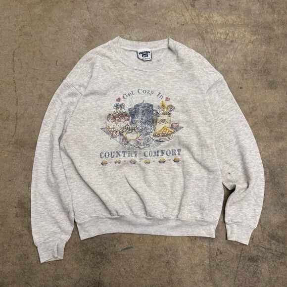 American Vintage Tops - Vintage Country comfort distressed graphic sweatshirt